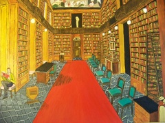 Bücherei-mit-rotem-Teppich